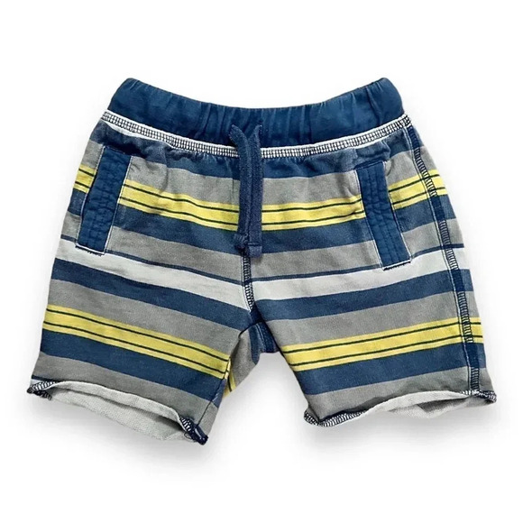 Tea Collection | Striped Baby Short (12-18 mos) 💛💙 - Picture 1 of 5